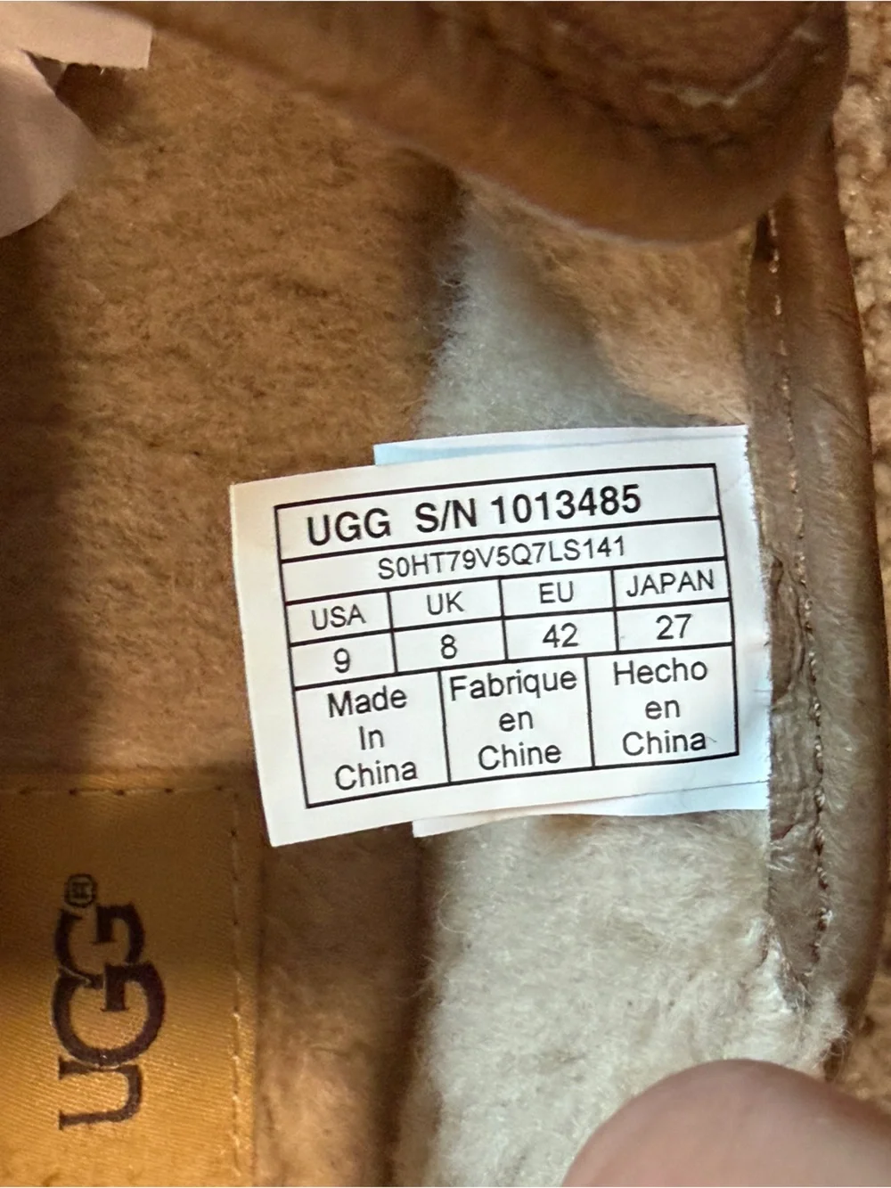 UGG Cooke Men 9 Chestnut Suede Slip On Slippers Loafers 1013485 Collapsible Heel